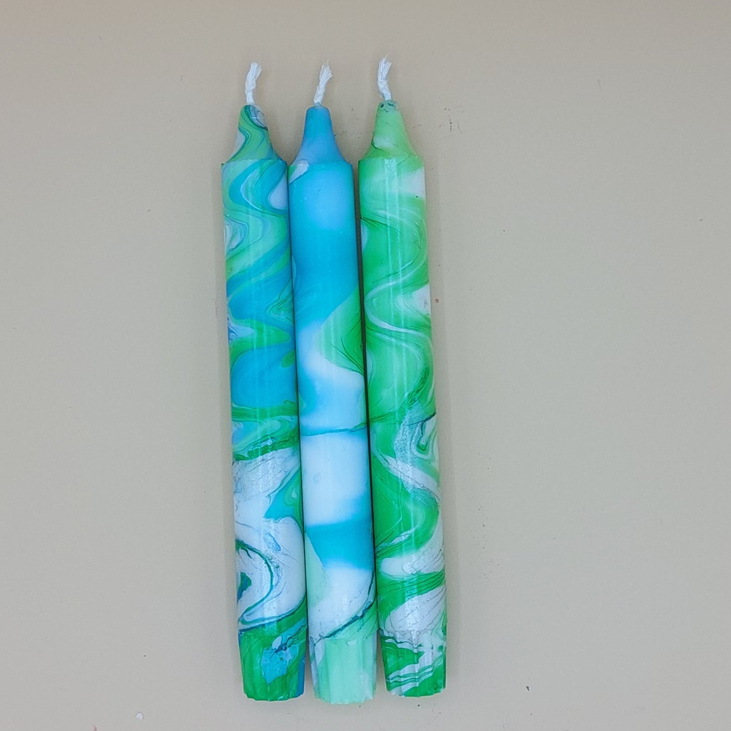 Kerti marmara | 3 stk Handlituð kerti