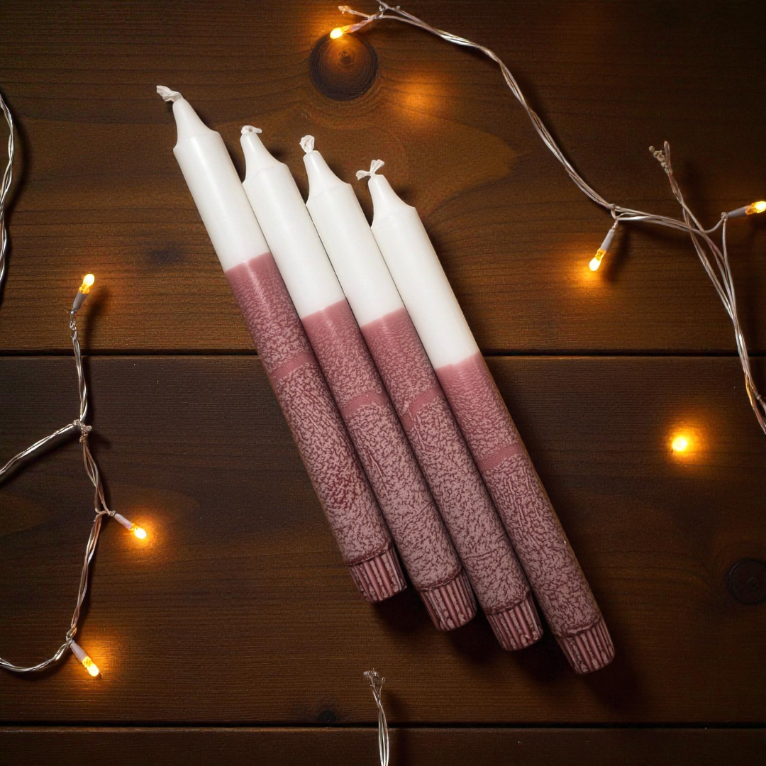 Brún aðventukerti – 4 stk