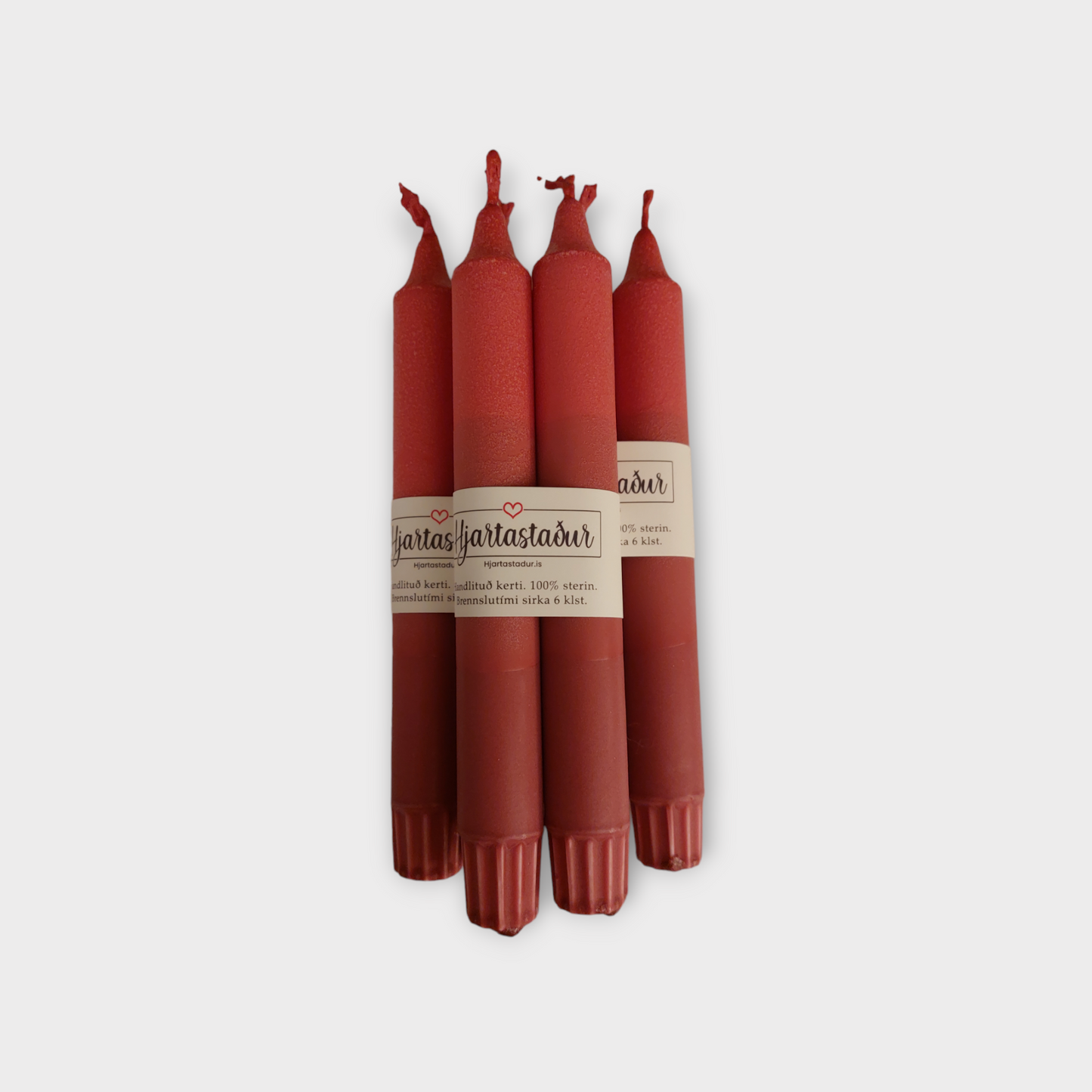 Kerti Vínrauð frost | 2 stk Handlituð