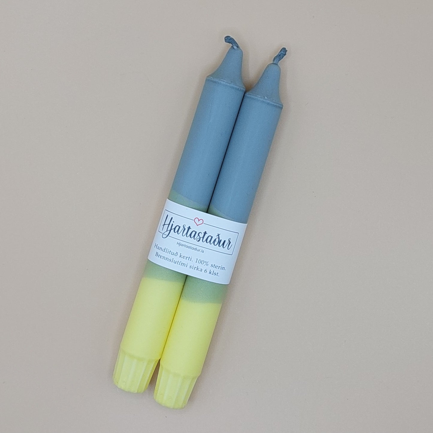 Kerti Gul & Græn | Handlituð 2stk