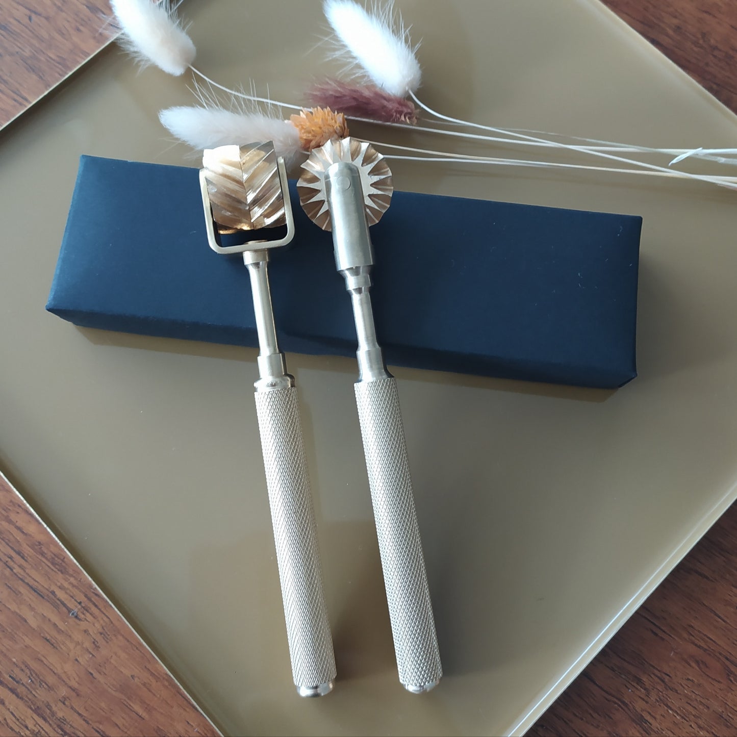 Laufabrauðs og kleinujárn | Messing