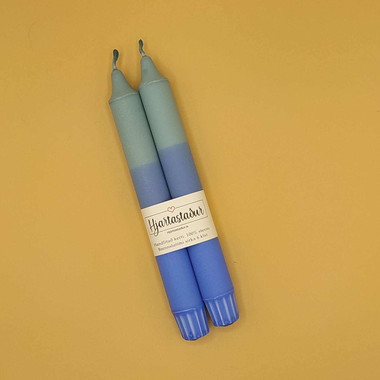 Kerti Grænblá | 2 stk Handlituð