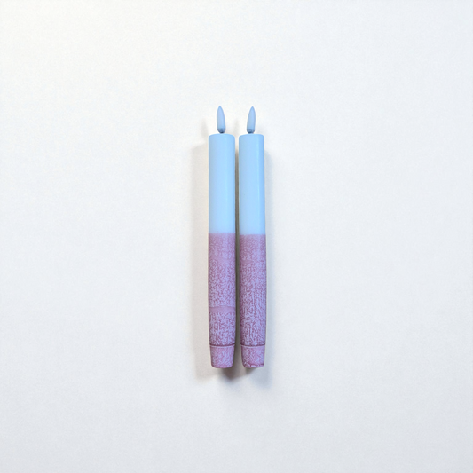 Beige LED kerti - Par