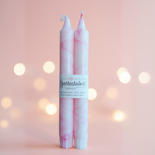 Kerti | Bleika Slaufan 2stk - Marmarakerti